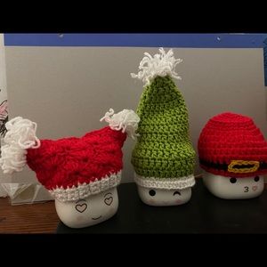 Christmas marshmallows mug hats